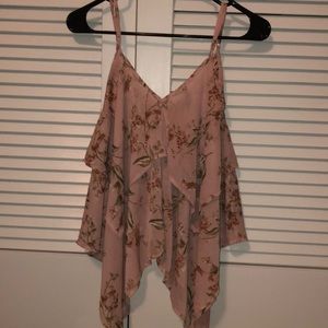 Pink floral tanktop